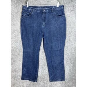 Duluth Trading Duluthflex Relaxed Fit‎ Straight Leg Jeans Womens Size 20 Blue
